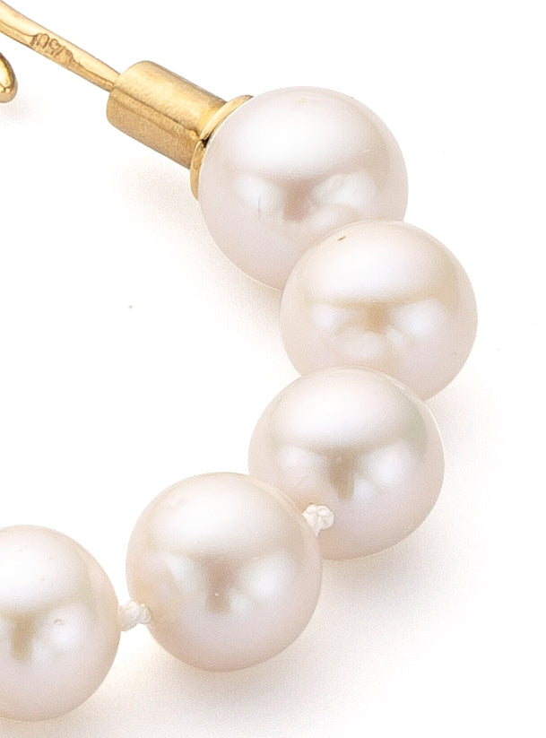 Perlen Kette mit Knoten Haken Verschluss