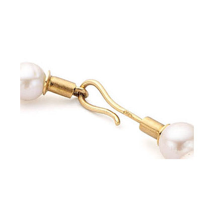 Perlen Kette mit Knoten Haken Verschluss