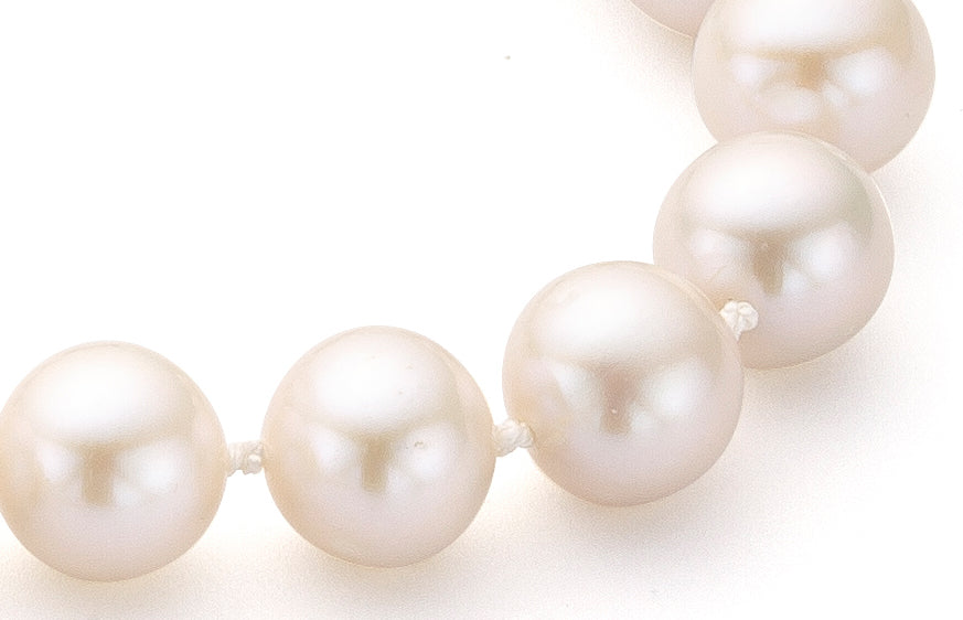 Perlen Kette mit Knoten Haken Verschluss